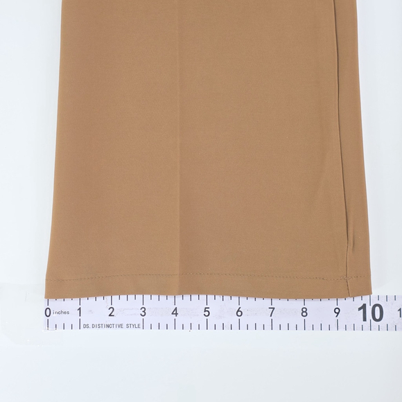 Quiet Luxury VENTI6 Flare Pants Women’s L Camel High Rise Made in Italy - Picture 8 of 9